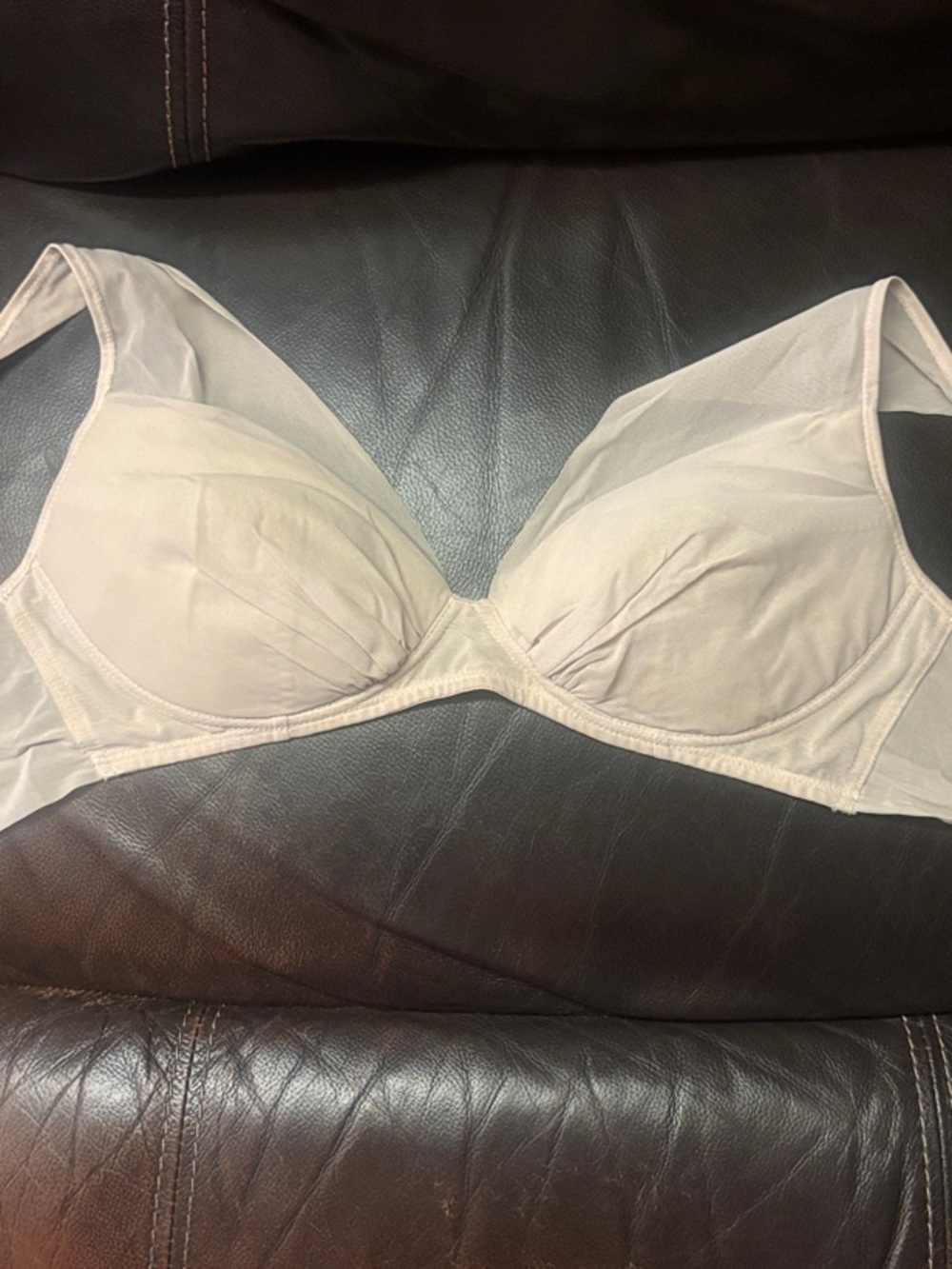 Kierilabo Pink Wireless Mesh Bra - Women Intimates & Sleepwear L